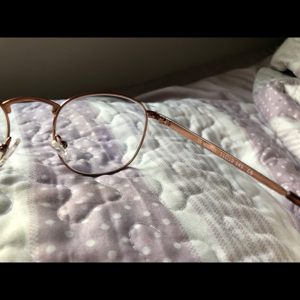 Rose Gold Blue Light Glasses (no prescription)